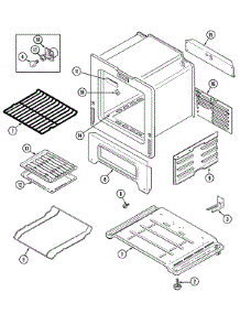 05 - Oven / Base parts for Maytag Range MGR4450BDW from AppliancePartsPros.com