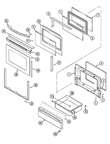 03 - Door / Drawer parts for Maytag Range MGR5770BDB from AppliancePartsPros.com