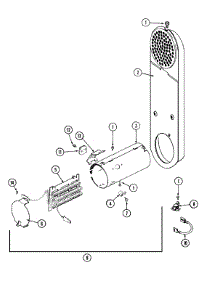 04 - Heater parts for Admiral Dryer MHE15MNAGW from AppliancePartsPros.com