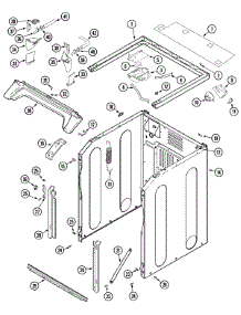 03 - Cabinet-Front (Washer) parts for Maytag Washer Dryer Combo MLE2000AYW from AppliancePartsPros.com