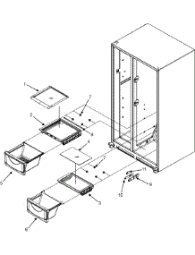 04 - Crisper Assembly parts for Maytag Refrigerator MSD2352KEB from AppliancePartsPros.com