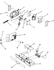 03 - Controls parts for Maytag Refrigerator MSD2355HES from AppliancePartsPros.com