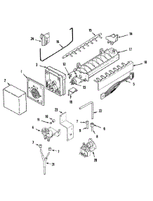 11 - Ice Maker parts for Maytag Refrigerator MSD2555DRA from AppliancePartsPros.com