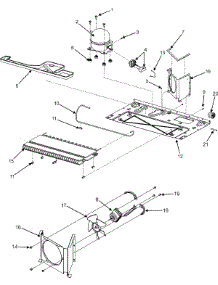 02 - Compressor / Cond Motor / Rear Rollers parts for Maytag Refrigerator MSD2651KGW from AppliancePartsPros.com