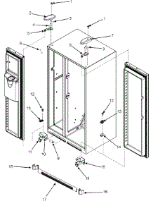 25 - Hinges (Series 50) parts for Maytag Refrigerator MSD2655HEQ from AppliancePartsPros.com