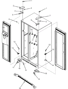 12 - Hinges & Toe Grille parts for Maytag Refrigerator MSD2656KEU from AppliancePartsPros.com