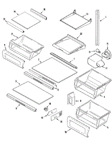 11 - Shelves & Accessories parts for Maytag Refrigerator MSD2735GRS from AppliancePartsPros.com