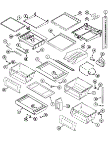 11 - Shelves & Accessories parts for Maytag Refrigerator MSD2957DEB from AppliancePartsPros.com