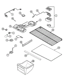 05 - Fresh Food Compartment parts for Maytag Refrigerator MTB1542ARW from AppliancePartsPros.com