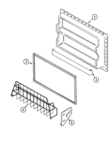 04 - Freezer Inner Door parts for Maytag Refrigerator MTB1948ARW from AppliancePartsPros.com