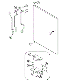 07 - Fresh Food Outer Door parts for Maytag Refrigerator MTB1954ARA from AppliancePartsPros.com