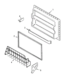 04 - Freezer Inner Door parts for Maytag Refrigerator MTB1956FEQ from AppliancePartsPros.com