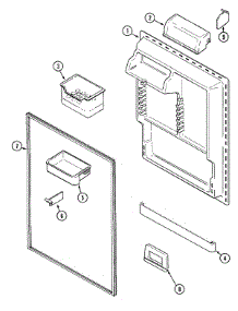 06 - Fresh Food Inner Door parts for Maytag Refrigerator MTB2156DEB from AppliancePartsPros.com