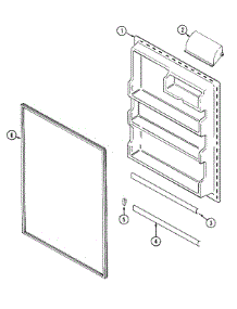 06 - Fresh Food Inner Door parts for Maytag Refrigerator MTM1943ARW from AppliancePartsPros.com