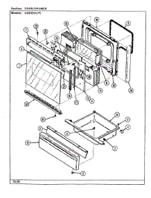 03 - Door / Drawer parts for Norge Range N3878XRA from AppliancePartsPros.com