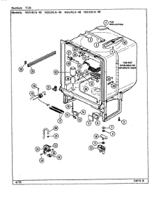 05 - Tub parts for Norge Dishwasher NDU4CA-48 from AppliancePartsPros.com