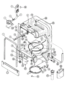 06 - Tub parts for Norge Dishwasher NDU5J from AppliancePartsPros.com