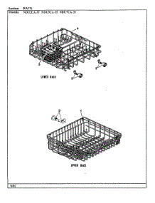 04 - Rack parts for Norge Dishwasher NDU7CA-35 from AppliancePartsPros.com