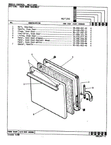 03 - Door parts for Norge Range NGA2HK0 from AppliancePartsPros.com