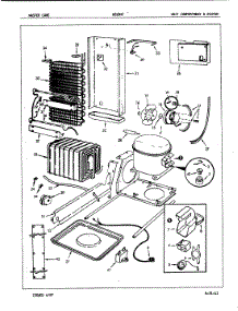 05 - Unit Compartment & System parts for Admiral Refrigerator NS20H7 / 7L11A from AppliancePartsPros.com