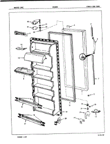 04 - Fresh Food Door parts for Admiral Refrigerator NS20H8 / 7L12A from AppliancePartsPros.com