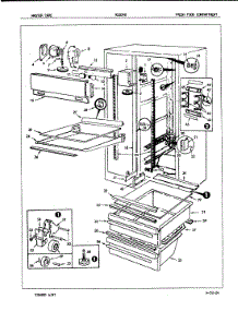 03 - Fresh Food Compartment parts for Admiral Refrigerator NS20H8H / 7L12A from AppliancePartsPros.com
