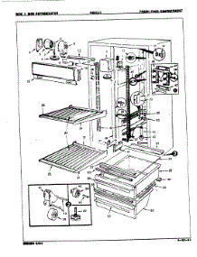 03 - Fresh Food Compartment parts for Admiral Refrigerator NS20JXA / 8L21A from AppliancePartsPros.com