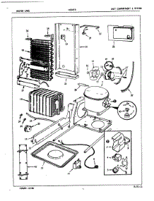 05 - Unit Compartment & System parts for Admiral Refrigerator NS24F8A / 5L48B from AppliancePartsPros.com