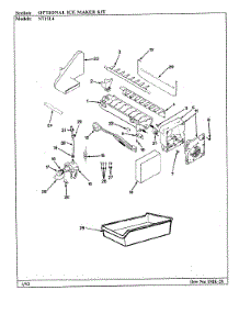 02 - Optional Ice Maker Kit parts for Admiral Refrigerator NT15L4 / BA01E from AppliancePartsPros.com
