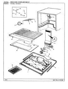 02 - Freezer Compartment parts for Admiral Refrigerator NT15L4A / AA01A from AppliancePartsPros.com