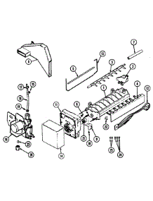 05 - Optional Ice Maker parts for Norge Refrigerator NT173MW / DC23A from AppliancePartsPros.com