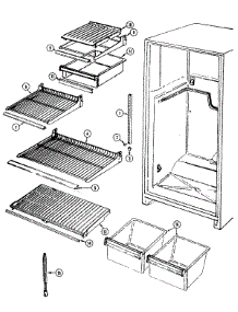 06 - Shelves & Accessories parts for Norge Refrigerator NT177NW from AppliancePartsPros.com