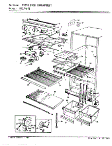03 - Fresh Food Compartment parts for Admiral Refrigerator NT17H63IA / AF19A from AppliancePartsPros.com
