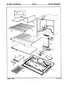 02 - Freezer Compartment parts for Admiral Refrigerator NT17H8 / 8A24A from AppliancePartsPros.com