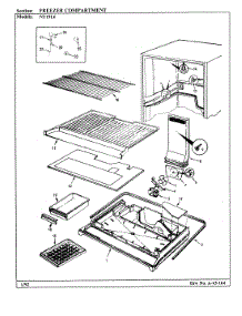 02 - Freezer Compartment parts for Admiral Refrigerator NT19L6A / BA51A from AppliancePartsPros.com