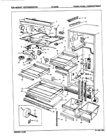 03 - Fresh Food Compartment parts for Admiral Refrigerator NT21H8 / 7A58A from AppliancePartsPros.com