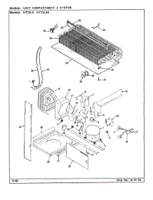 05 - Unit Compartment & System parts for Admiral Refrigerator NT23L9 / BA98B from AppliancePartsPros.com
