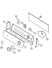 05 - Control Panel Parts For Maytag Washer Pav2300aww From Appliancepartspros.Com
