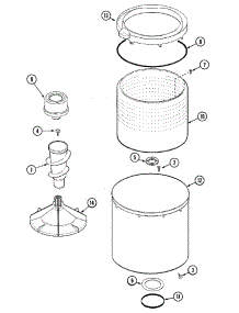 09 - Tub (Pav2300) Parts For Maytag Washer Pav2300aww From Appliancepartspros.Com