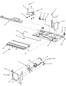 03 - Compressor (Series 11) parts for Maytag Refrigerator PBF1951HEW from AppliancePartsPros.com