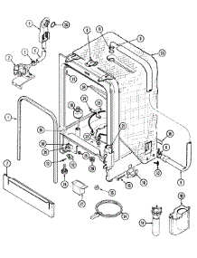 06 - Tub parts for Maytag Dishwasher PDB1420AWX from AppliancePartsPros.com