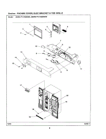 03 - Facade Cover  /  Elec Bracket  /  Toe Grille parts for Maytag Refrigerator 2699W from AppliancePartsPros.com