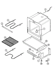 04 - Oven / Base parts for Maytag Range PER5502BAT from AppliancePartsPros.com