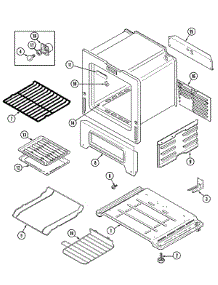05 - Oven / Base parts for Maytag Range PGR4410BDQ from AppliancePartsPros.com