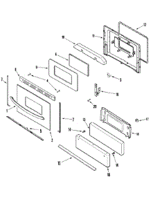 03 - Door / Drawer parts for Maytag Range PGR4420LDQ from AppliancePartsPros.com