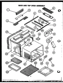 05 - Main And Top Oven Assy parts for Amana Range PHU-185 from AppliancePartsPros.com