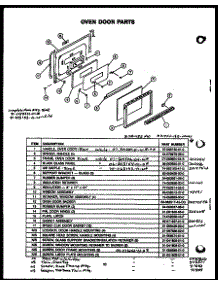 07 - Oven Door Parts parts for Amana Range PHU-185-NWW from AppliancePartsPros.com