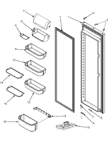30 - Refrigerator Door (Series 50) parts for Maytag Refrigerator PSD266LHEB from AppliancePartsPros.com