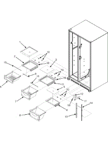 07 - Crisper Assembly (Series 10) parts for Maytag Refrigerator PSD266LHEW from AppliancePartsPros.com