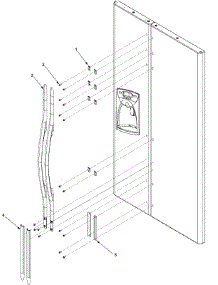 11 - Handles And Trim parts for Maytag Refrigerator PSD268LGEW / PPSD268LGW0 from AppliancePartsPros.com